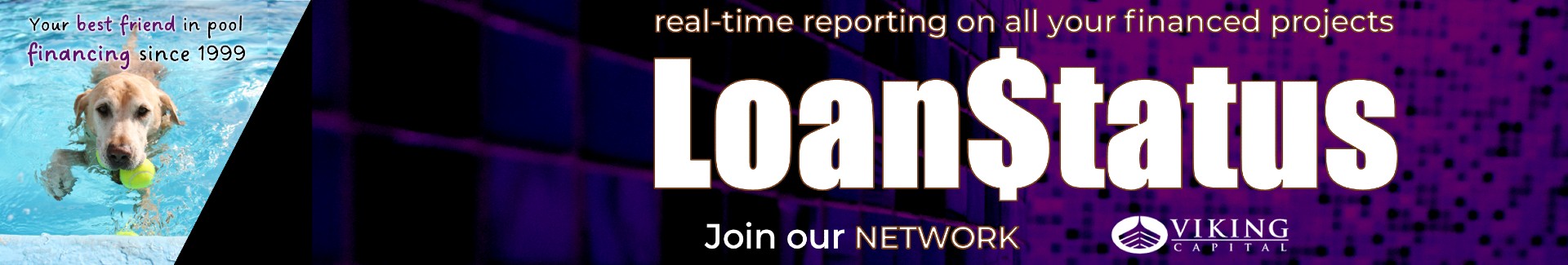 viking capital loan tracking portal loan status. real-time reporting on all your financed projects